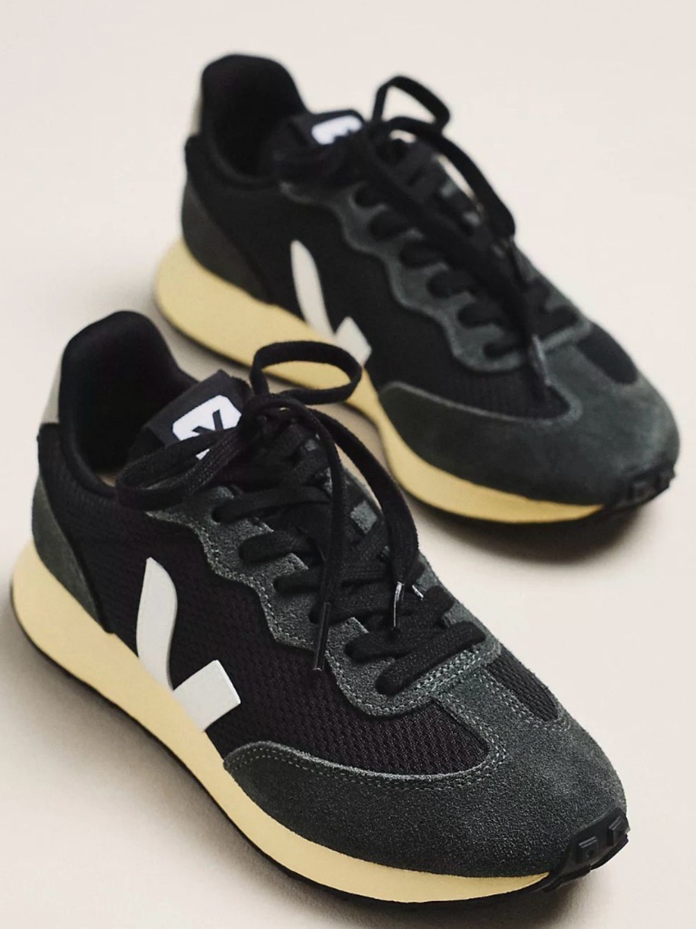 Veja Rio Branco Black Sneakers 7 Lace Up